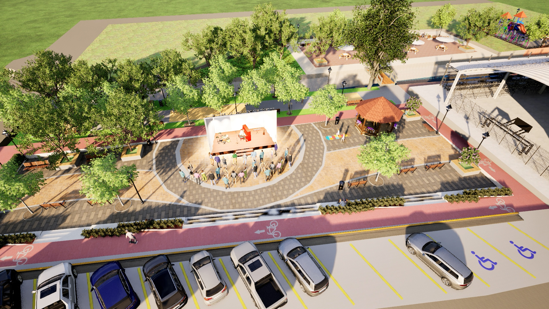 Alcaldía de Comayagua inicia construcción de atractiva plaza en la colonia Valladolid de esta ciudad